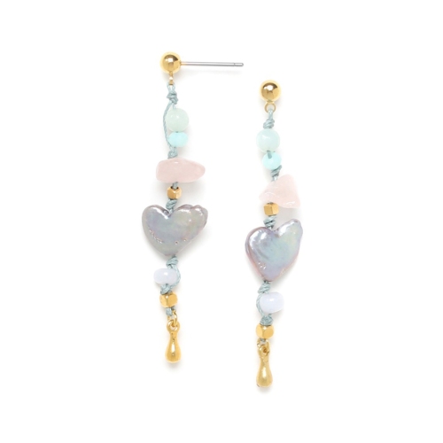 Boucles D Oreilles Franck Herval Joanna Coeur Bleu